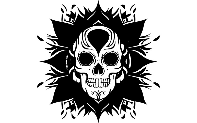 Arte de ilustración de vector de diseño de tatuaje tribal