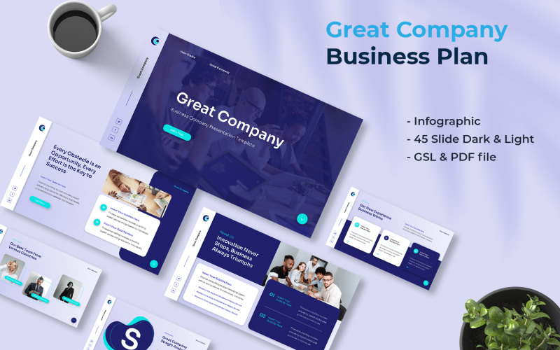 Company Profile Google Slides Presentation Template Vol.1