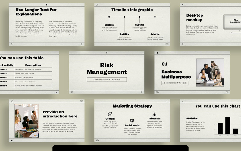 Управління ризиками Бізнес Багатофункціональний PowerPoint