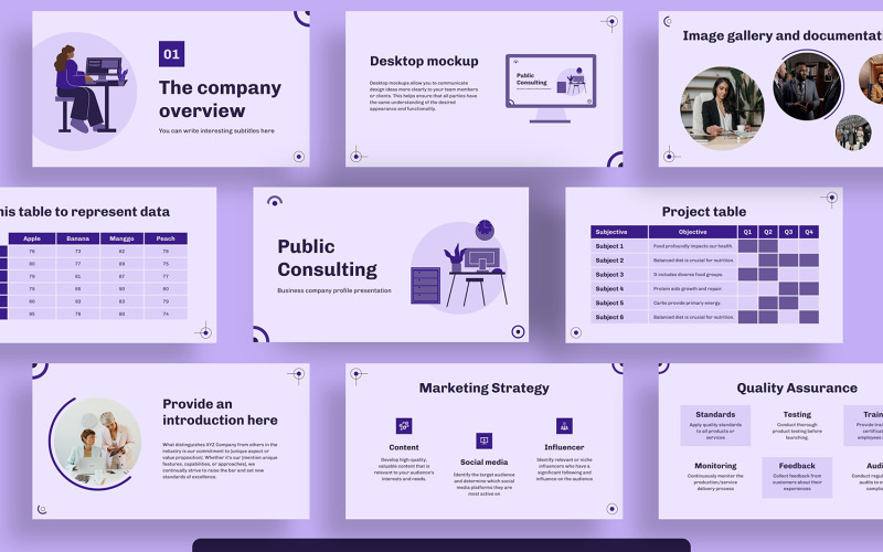 Keynote multiuso sulla consulenza pubblica