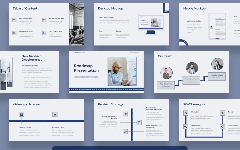 Modelo de roteiro do Google Slides
