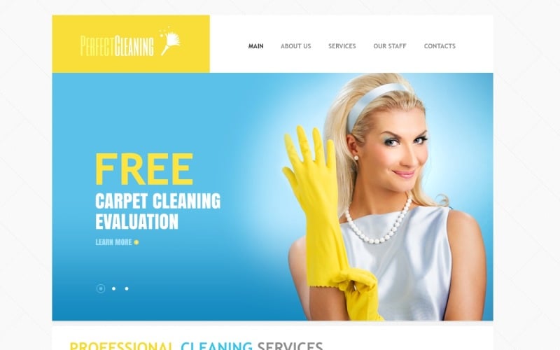 Responsive Cleaning Drupal Template