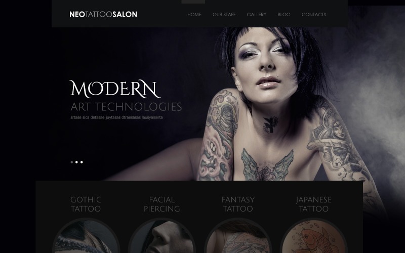 Responzivní téma WordPress Tetovací salon