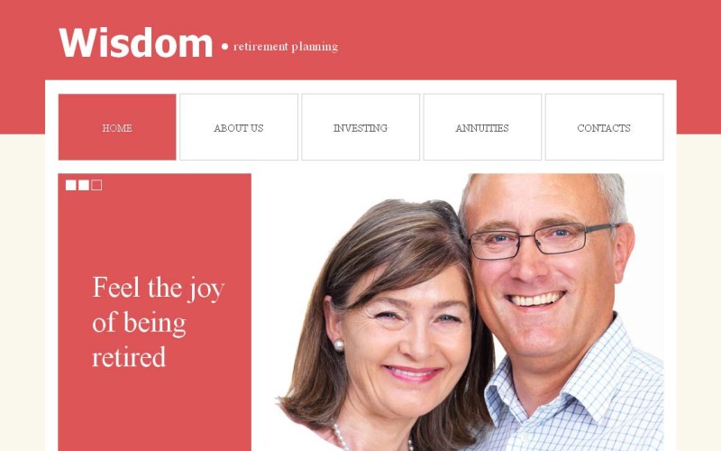 Retirement Planning Moto CMS HTML Template