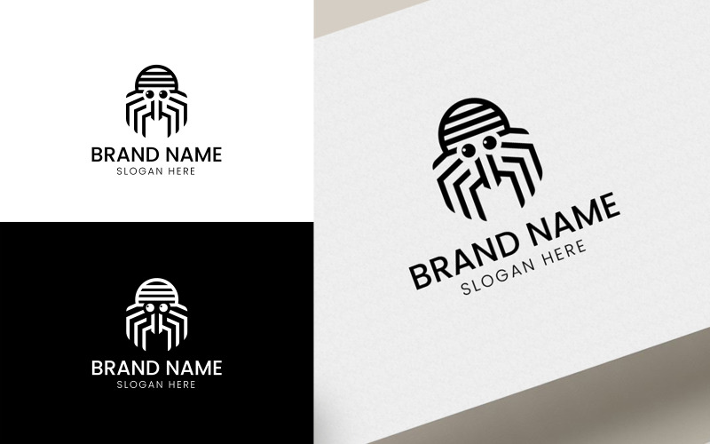 logotipo de vector de araña-07-212