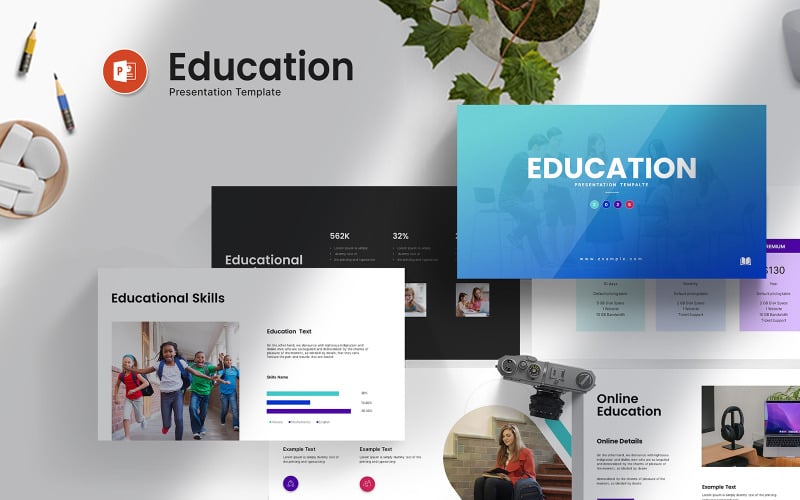 Modèle de présentation PowerPoint pour l'éducation scolaire