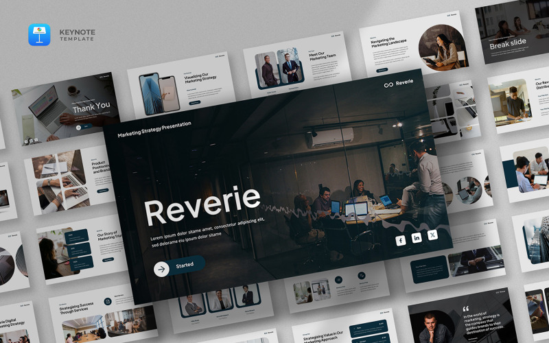 Reverie — Шаблон основного доклада по маркетинговой стратегии