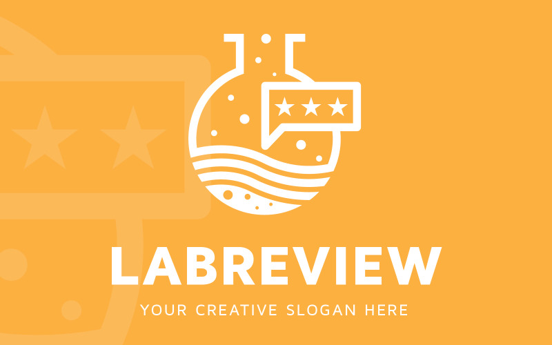 Laboratuvar İncelemesi Logo Tasarım Şablonu