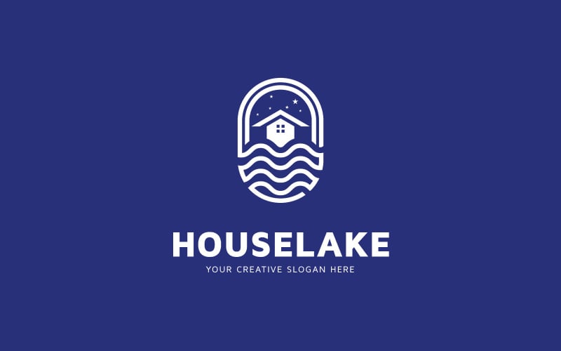 House Lake logotyp designmall