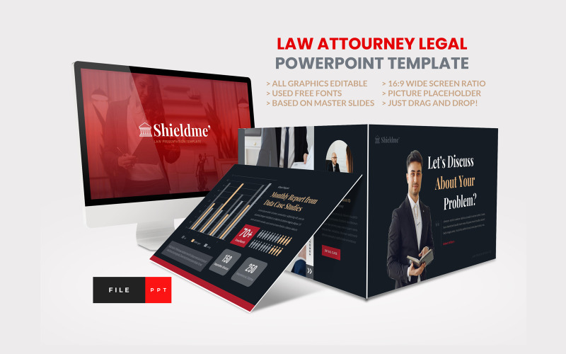 Modelo do PowerPoint - advogado jurídico