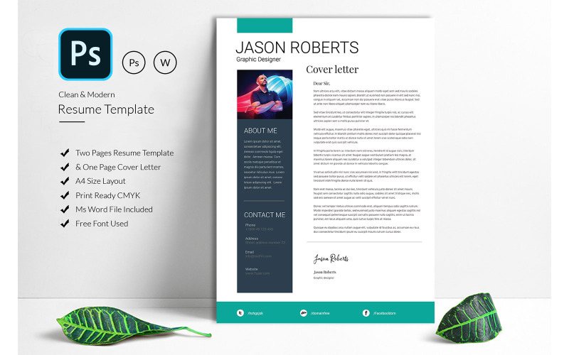 Currículum del héroe Jasson | Plantilla CV