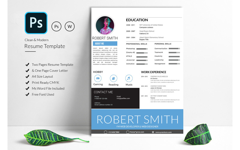 Gemaakt voor zakelijke CV-sjabloon