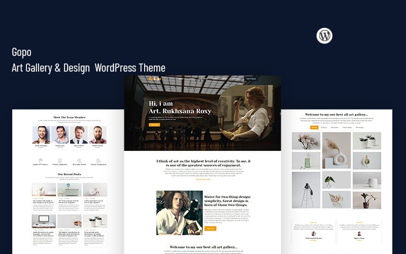 Gopo - Art Gallery and Design  WordPress Theme