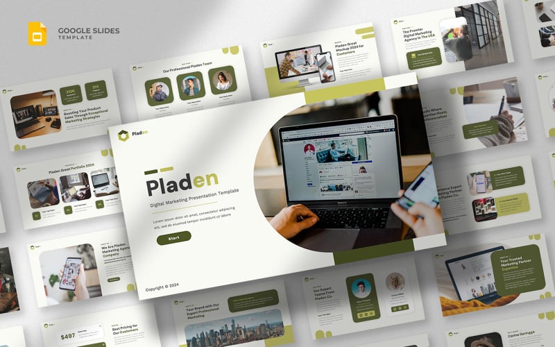 Pladen - 营销策略谷歌幻灯片模板