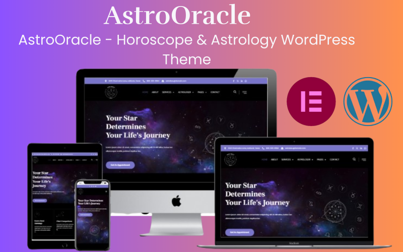 AstroOracle - 星座运势 & 占星术 WordPress 主题