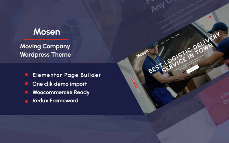 Mosen - Moving Company WordPress Téma