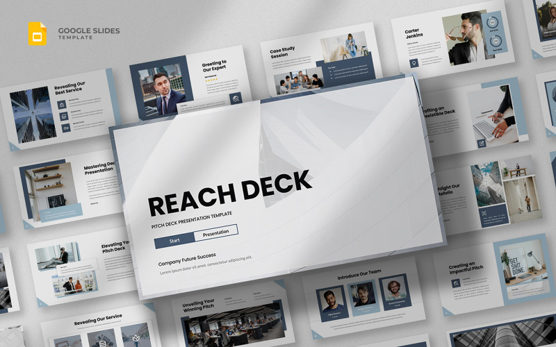 Reach Deck - Шаблон слайдов Google Pitch Deck