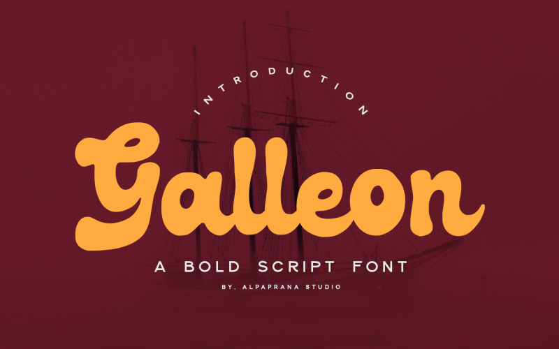 Galeone: carattere in grassetto