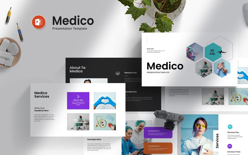 Il modello di presentazione PowerPoint medica