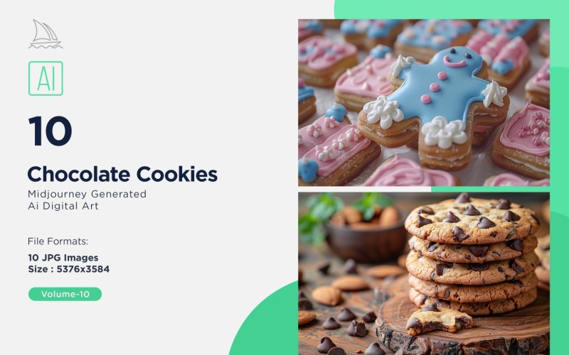 Chocoladekoekjes 10 Set 10