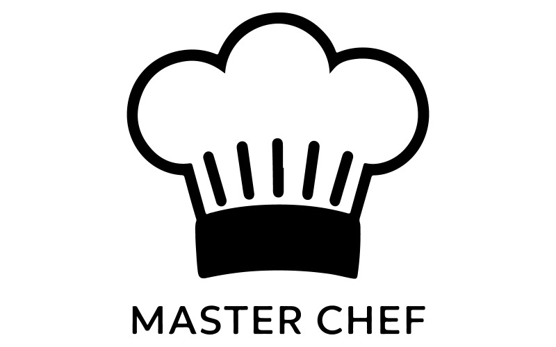Ilustração em vetor silhueta chef mestre