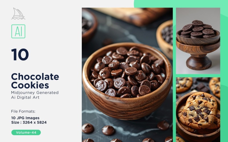Biscoitos de Chocolate 10 Conjunto 44