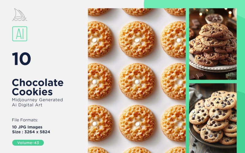 Chocolate Chips Cookies 10 Set 43