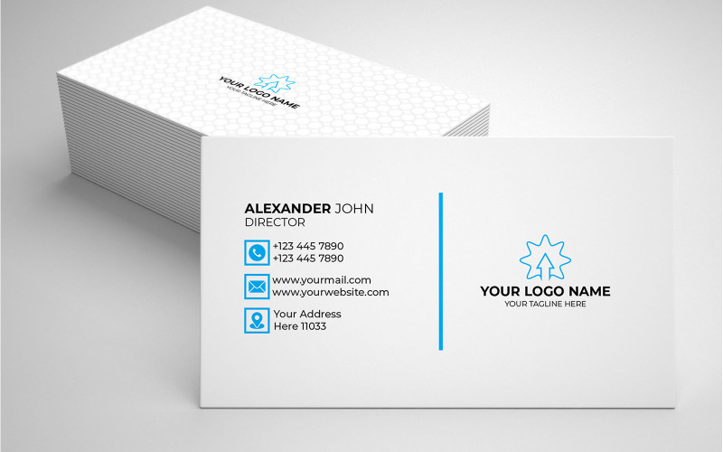 Sjabloon voor professionele ontwerpen visitekaartjes