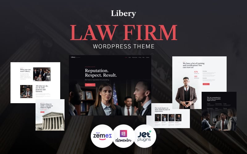 Libery - Тема WordPress для юридичної фірми