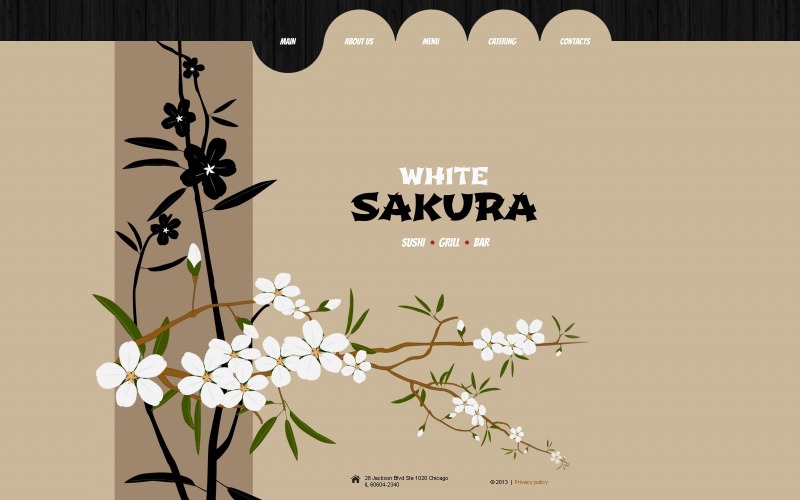 Website sjabloon voor Chinees restaurant