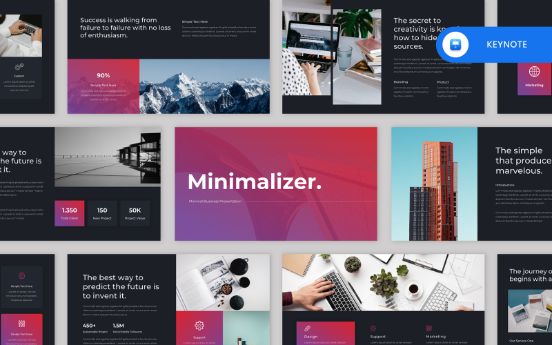 Minimalizer - 极简商业主题演讲模板
