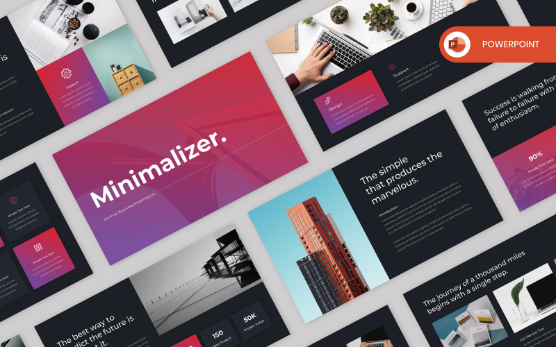 Minimalizer - 最小商业 PowerPoint 模板