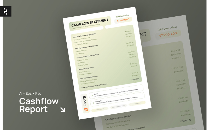 Simple Cashflow Report Template #437649 TemplateMonster Simple Cashflow Report Template #437649 TemplateMonster