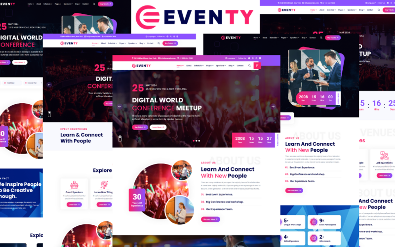 Esemény – esemény és konferencia HTML5-sablonja