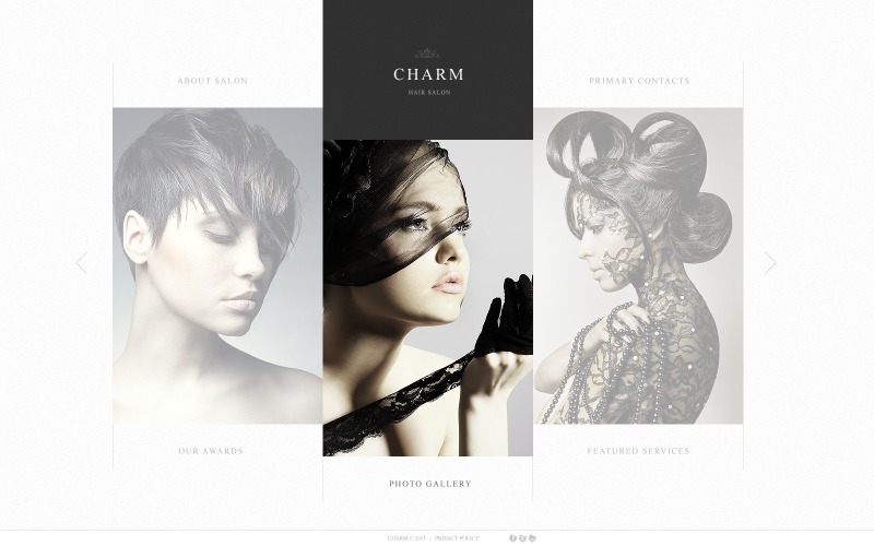 Beauty Salon Website Vorlage