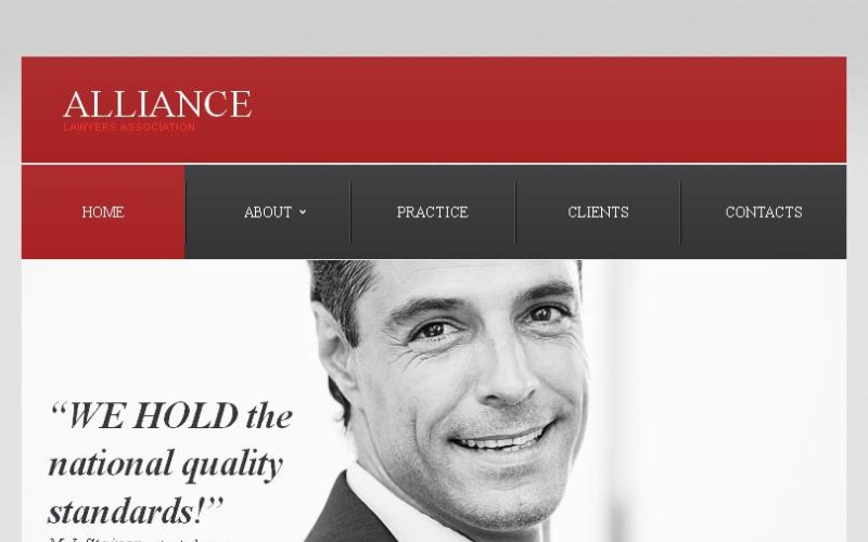 Law Firm Facebook HTML CMS Template
