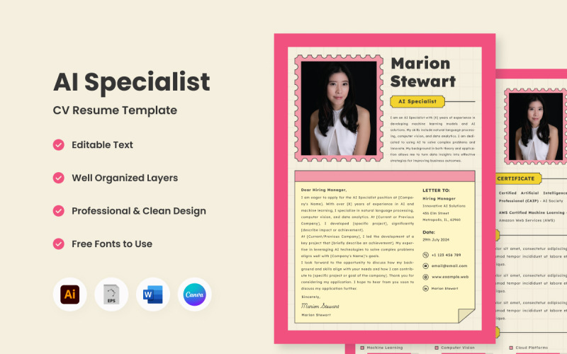 CV creativo Curriculum AI Specialist V4