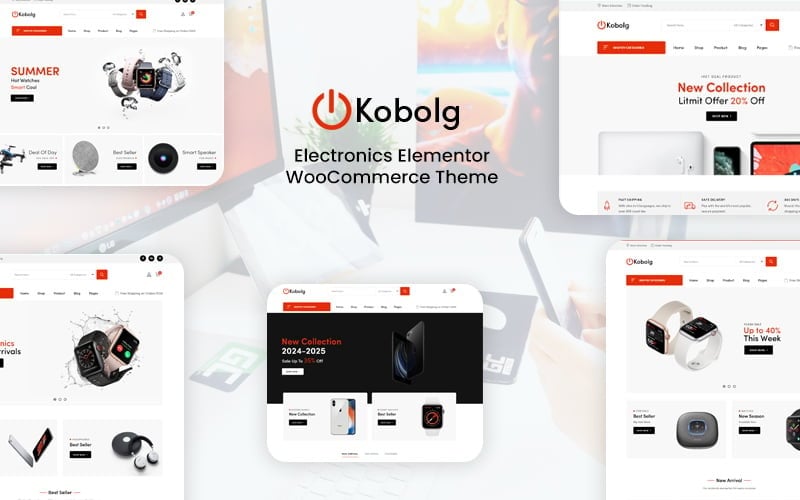 Kobolg - Elektronisch Elementor WooCommerce-thema