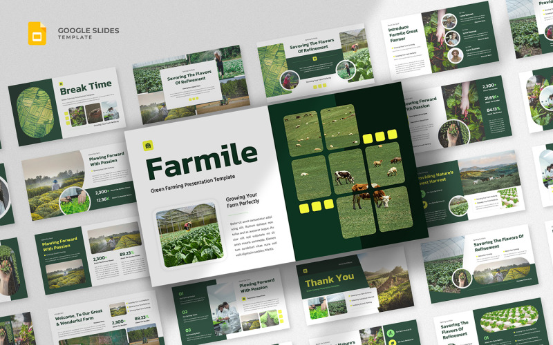 Farmile - Modèle de diapositives Google sur l'agriculture