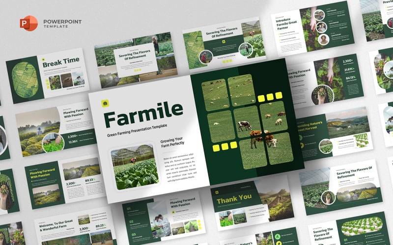 Farmile - Modello di PowerPoint per l'agricoltura