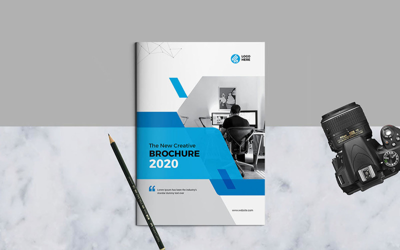 Modèle de brochure de profil d'entreprise avec INDD