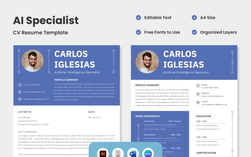 Önéletrajz önéletrajz AI specialista V5