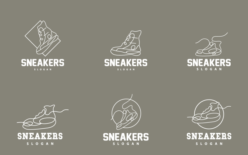 Skor Logotyp Design Enkel minimalistisk linjestilV12