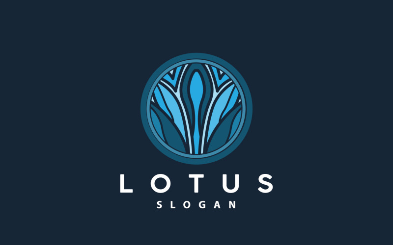 Lotus Logo Bloem Plant Vector OntwerpV9