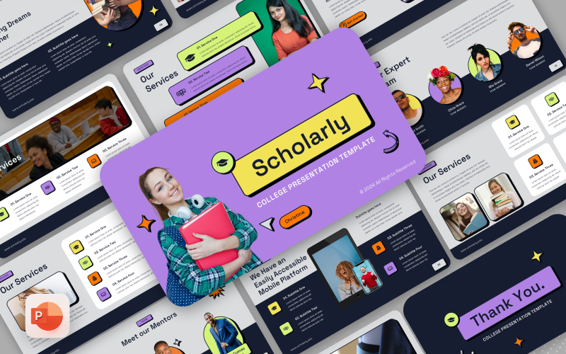 Scholarly – Шаблон PowerPoint «Университет и образование»