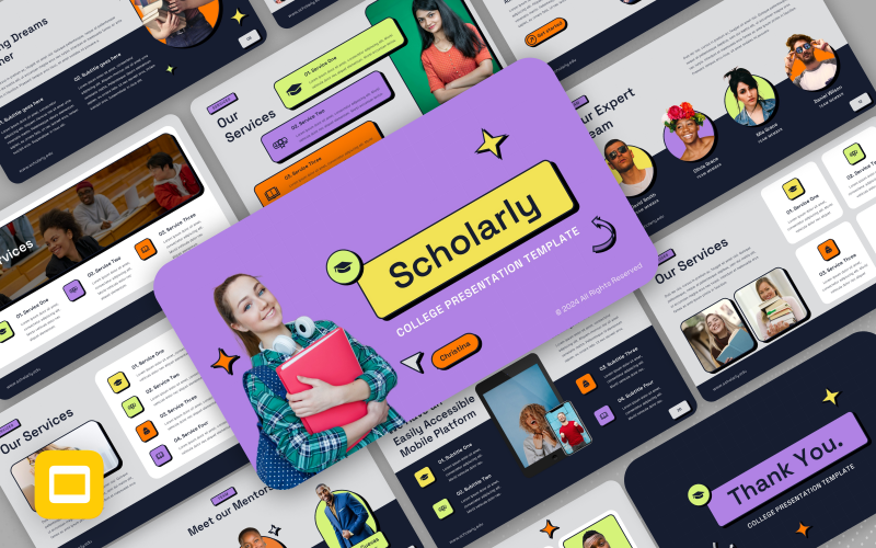 Szablon Google Slides dla szkół wyższych i edukacji