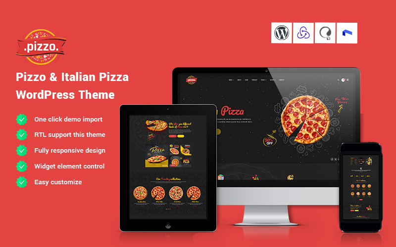 Pizzo - Italiaans pizza WordPress-thema
