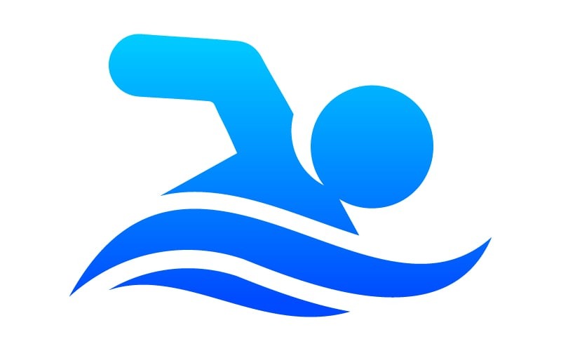 Zwemlogo, zwemmerlogo