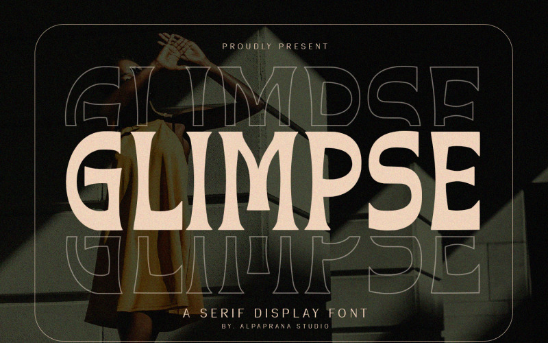 Glimpse - Serifen-Displayschriftart