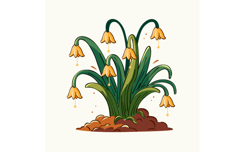 Handgezeichnete Narzissentag-Illustration